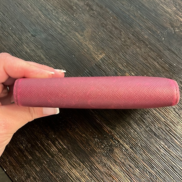 Prada Pink Saffiano Leather Wallet - Picture 3 of 8